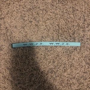 Teal/Mint WWJD Bracelet